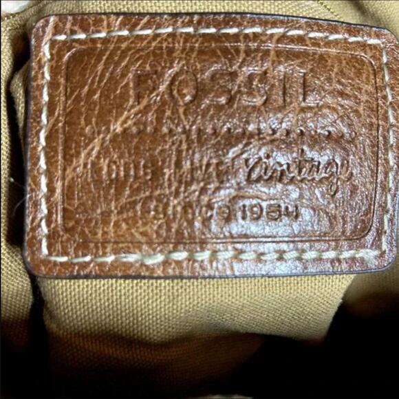 Fossil Crossbody Floral Adjustable Straps Yellow Canvas - Picture 2 of 5